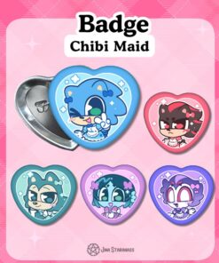 Badge chibi maid