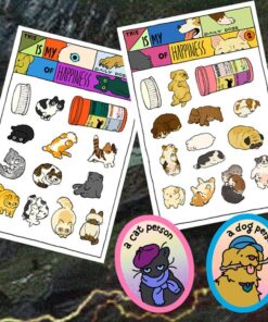 [Original] Cat & Dog sticker