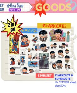 CLARKCUTE & SUPERCUTE Clear sticker set