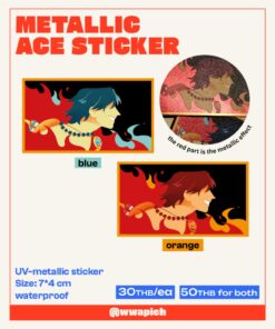 Metallic Ace sticker